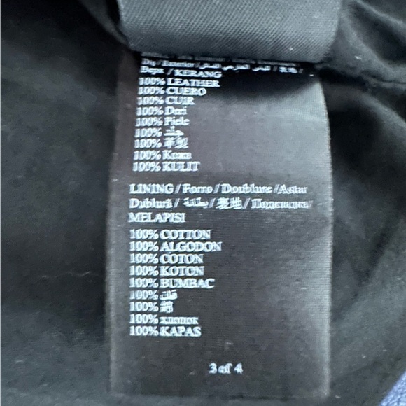 Bebe Blue 100% Leather Jacket size M - Picture 5 of 9